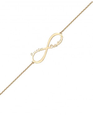 Pulsera Infinito Oro  18K...