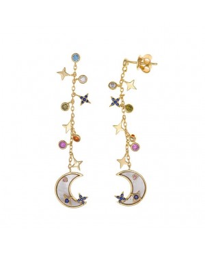 Pendientes  Salvatore Plata...