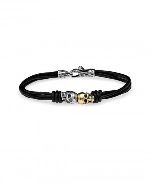 Pulsera PlatadePalo SKULL...